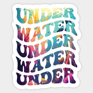 Under Water Wonder: A Colorful Aquatic Journey Sticker